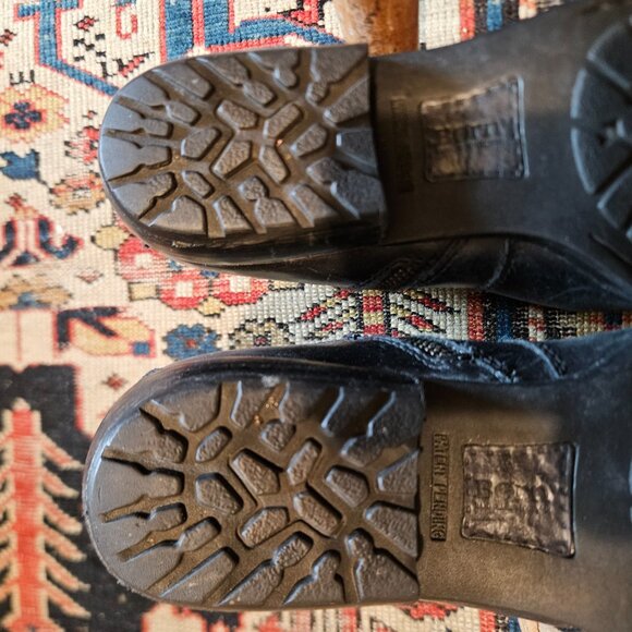 Black Born Leather Booties  8M 1" Heel - Picture 6 of 9